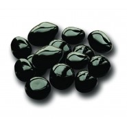 Lesklé lávové kamene (čierne) 